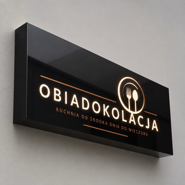 Kaseton jednostronny z wyłączonym podświetleniem
